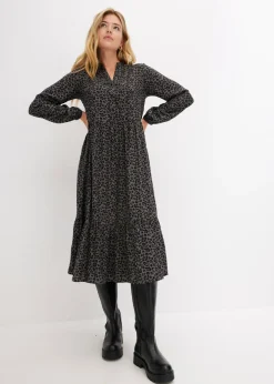 Best Vestido camisero con estampado de leopardo Mujer Vestidos