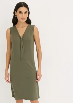 Vestido camisero con lazo Mujer Vestidos