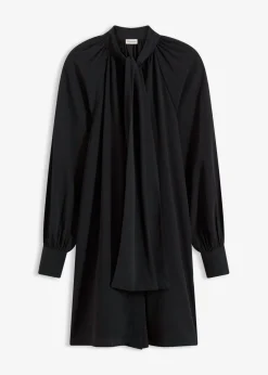 Best Vestido camisero con lazo en el cuello Mujer Vestidos