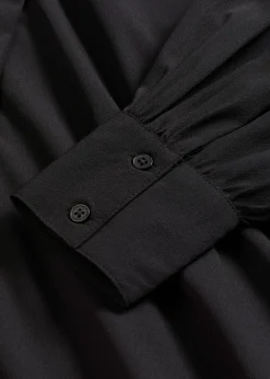 Best Vestido camisero con lazo en el cuello Mujer Vestidos
