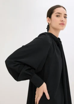 Best Vestido camisero con lazo en el cuello Mujer Vestidos
