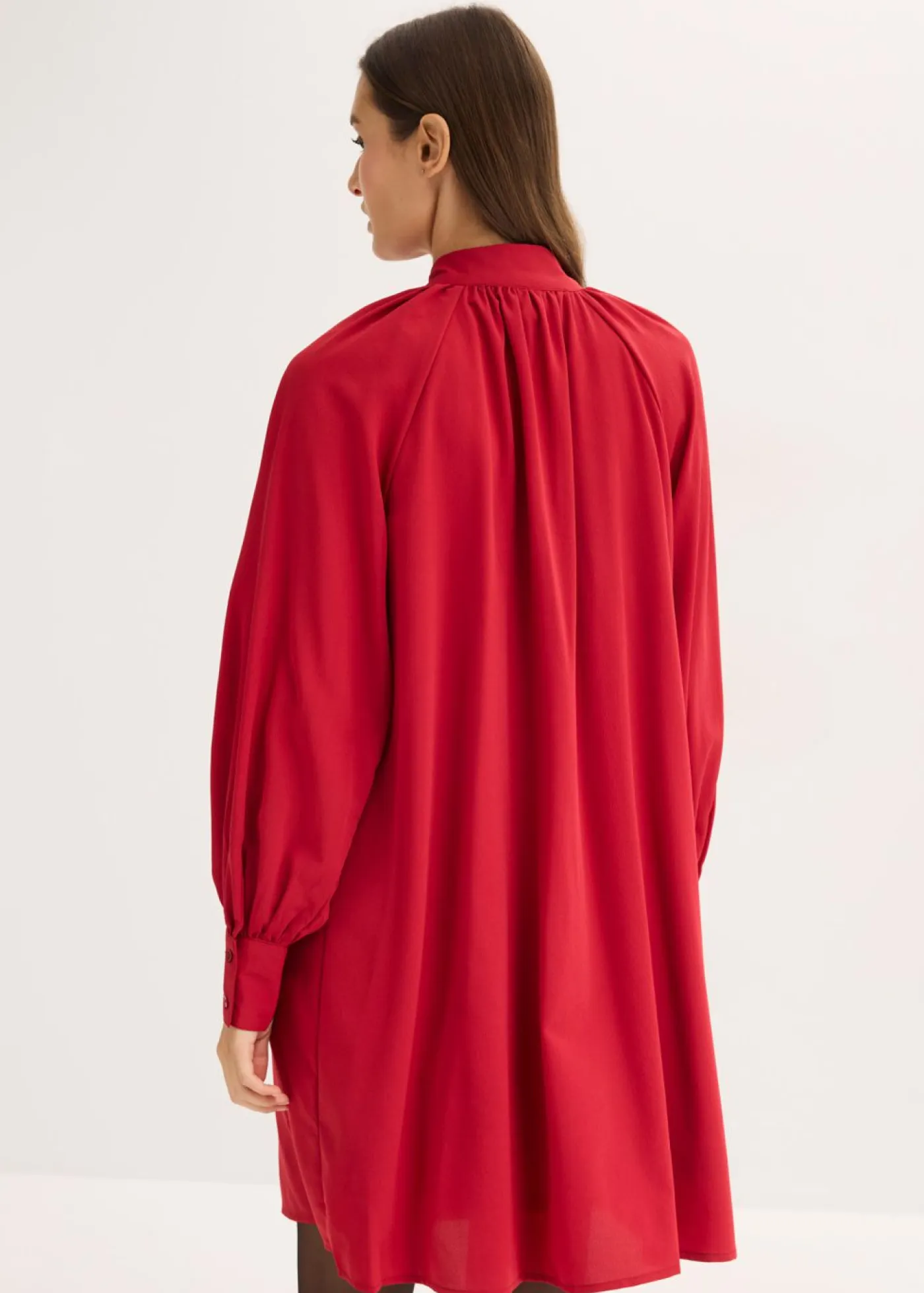 Clearance Vestido camisero con lazo en el cuello Mujer Vestidos