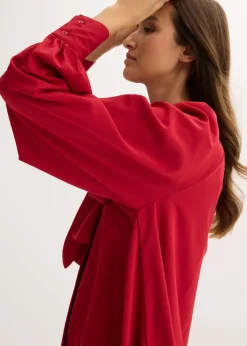 Clearance Vestido camisero con lazo en el cuello Mujer Vestidos