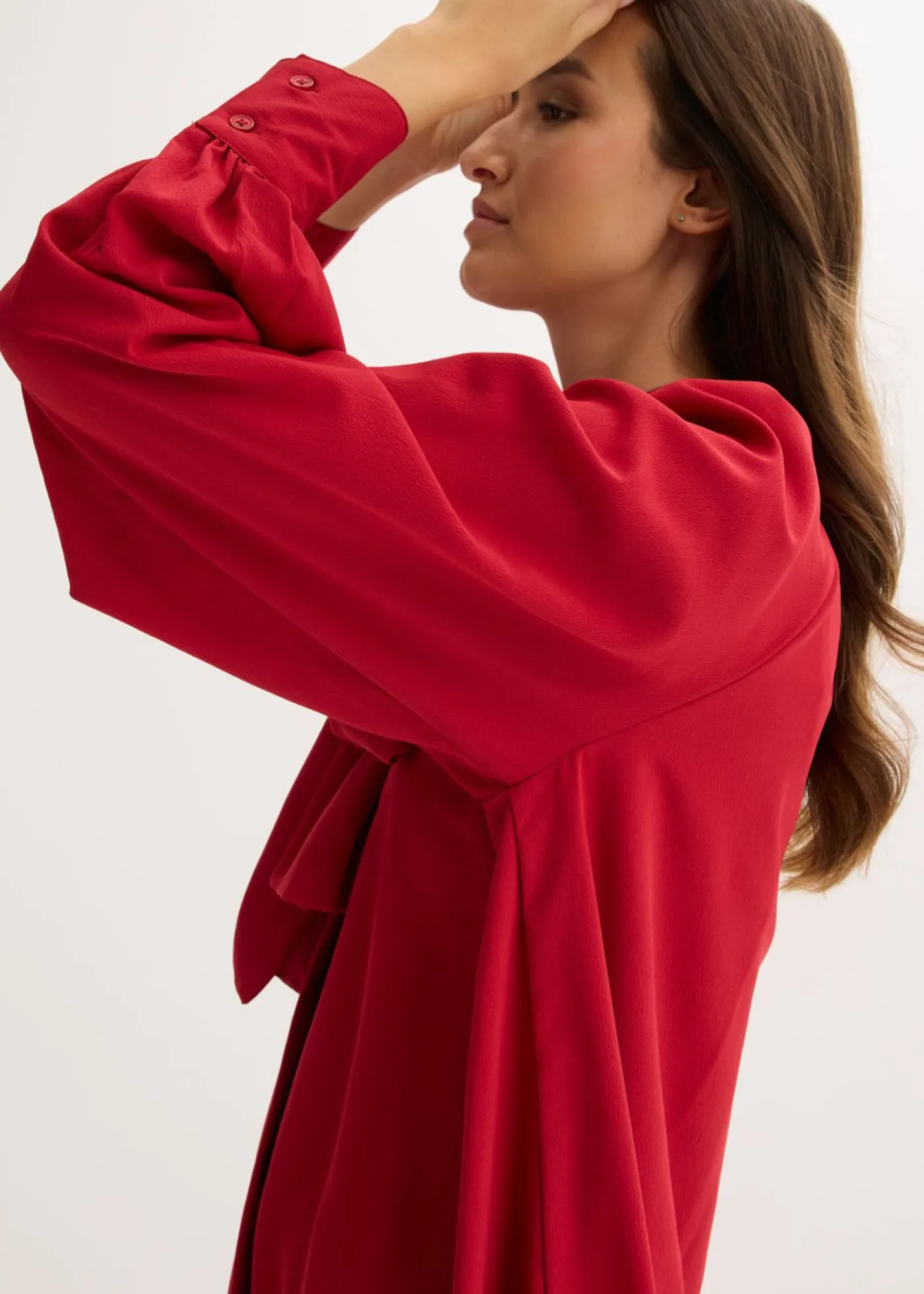 Clearance Vestido camisero con lazo en el cuello Mujer Vestidos