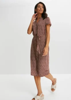 Clearance Vestido camisero con lunares Mujer Vestidos