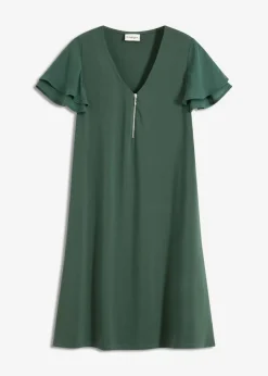New Vestido camisero con mangas de gasa Mujer Vestidos