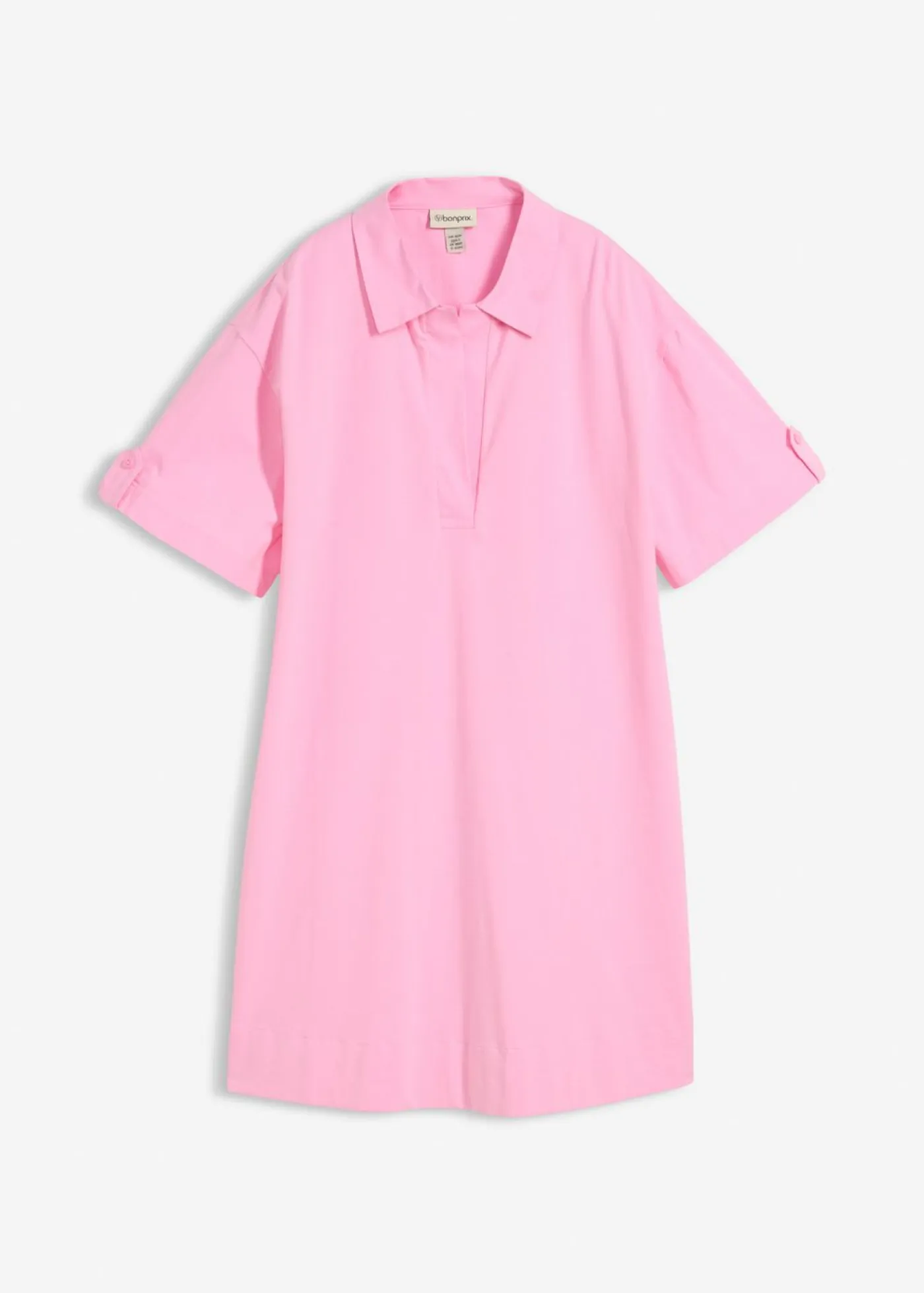 Best Vestido camisero confeccionado con mezcla de algodón orgánico elástico Mujer Esenciales|Vestidos
