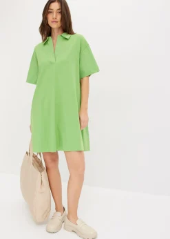 Online Vestido camisero confeccionado con mezcla de algodón orgánico elástico Mujer Esenciales|Vestidos