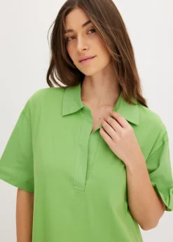 Online Vestido camisero confeccionado con mezcla de algodón orgánico elástico Mujer Esenciales|Vestidos