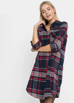 Clearance Vestido camisero de algodón puro Mujer Vestidos