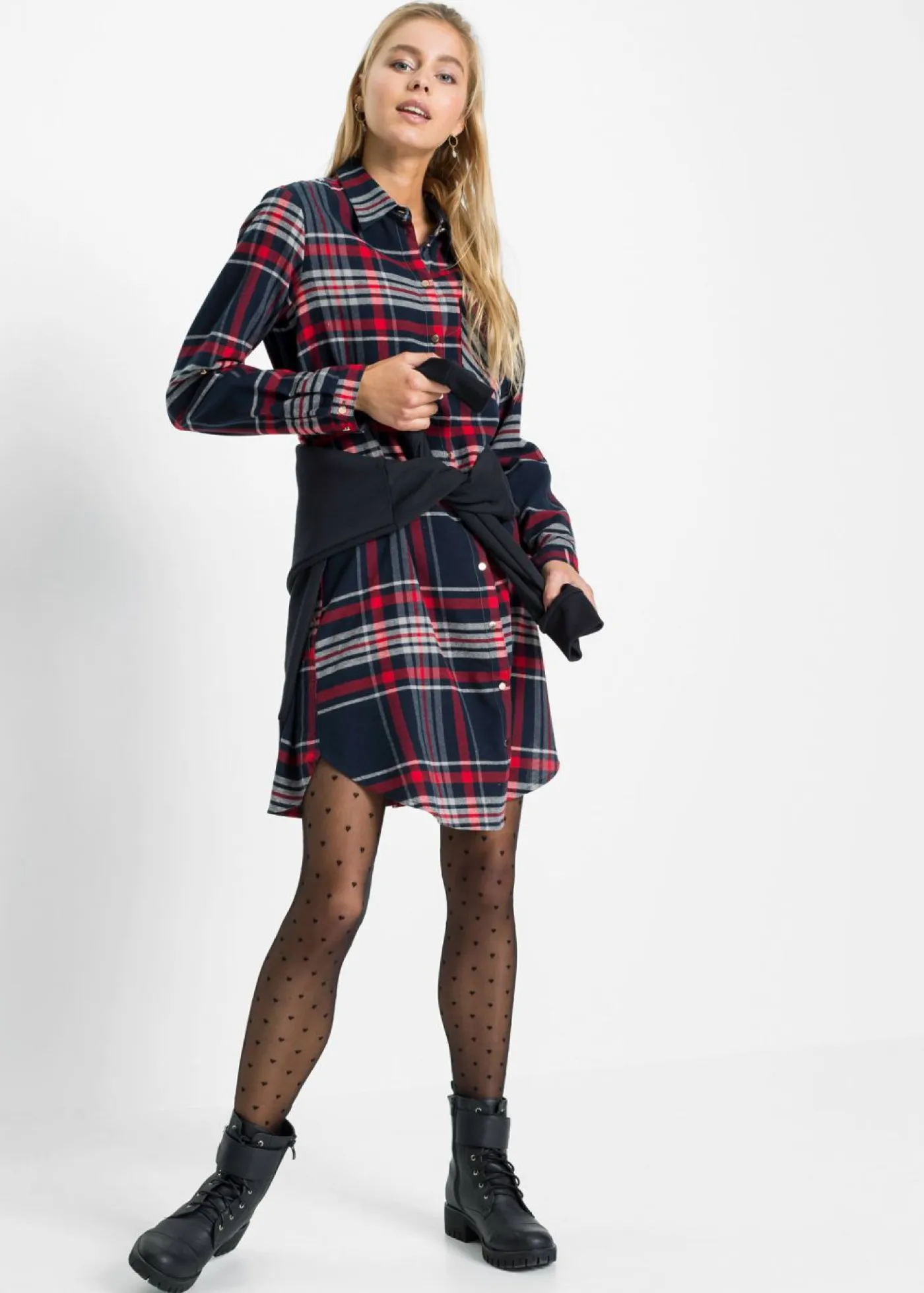 Clearance Vestido camisero de algodón puro Mujer Vestidos