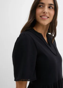 Sale Vestido camisero de algodón puro Mujer Vestidos|Novedades
