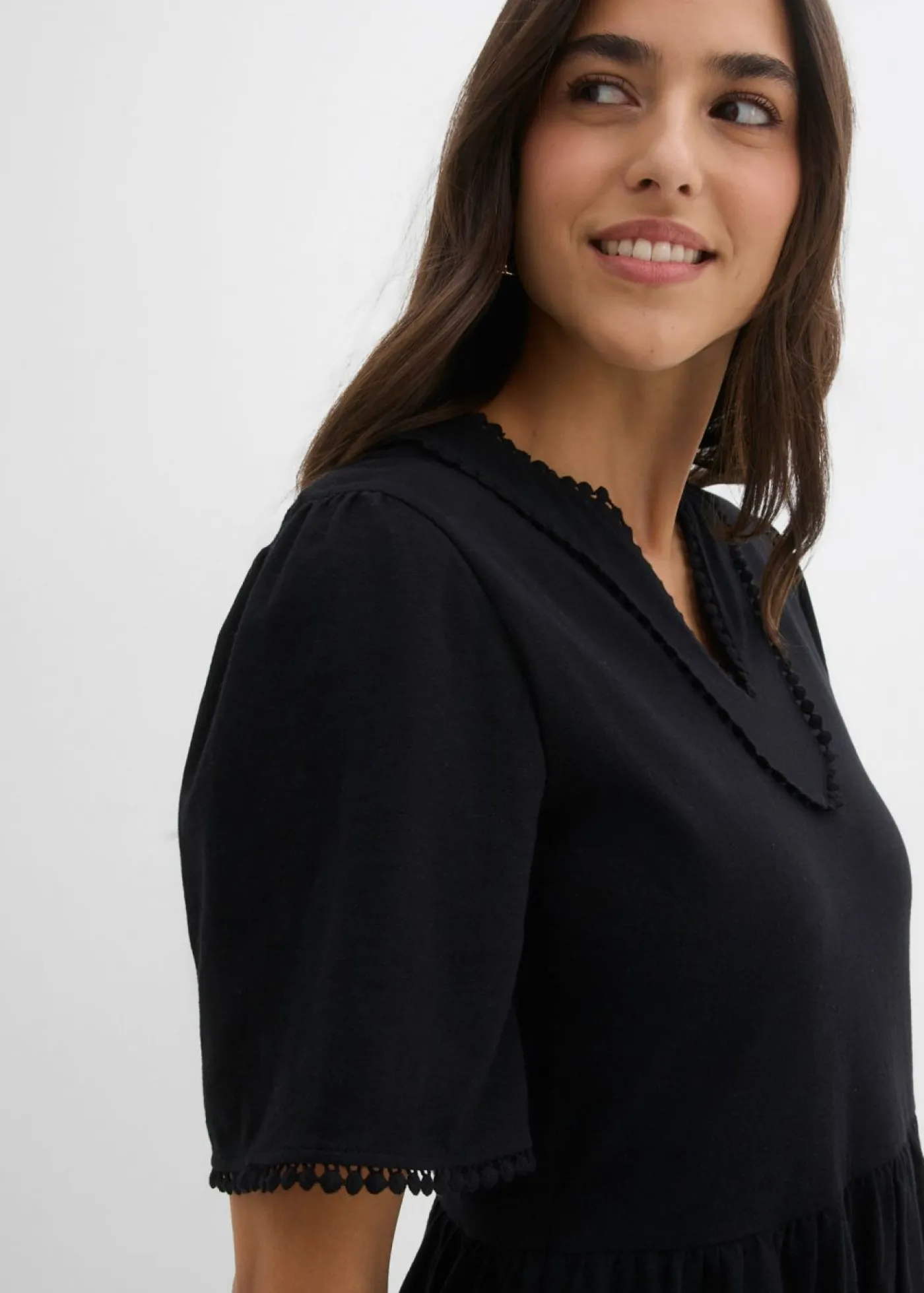 Sale Vestido camisero de algodón puro Mujer Vestidos|Novedades