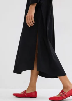 Clearance Vestido camisero de algodón puro Mujer Esenciales|Vestidos