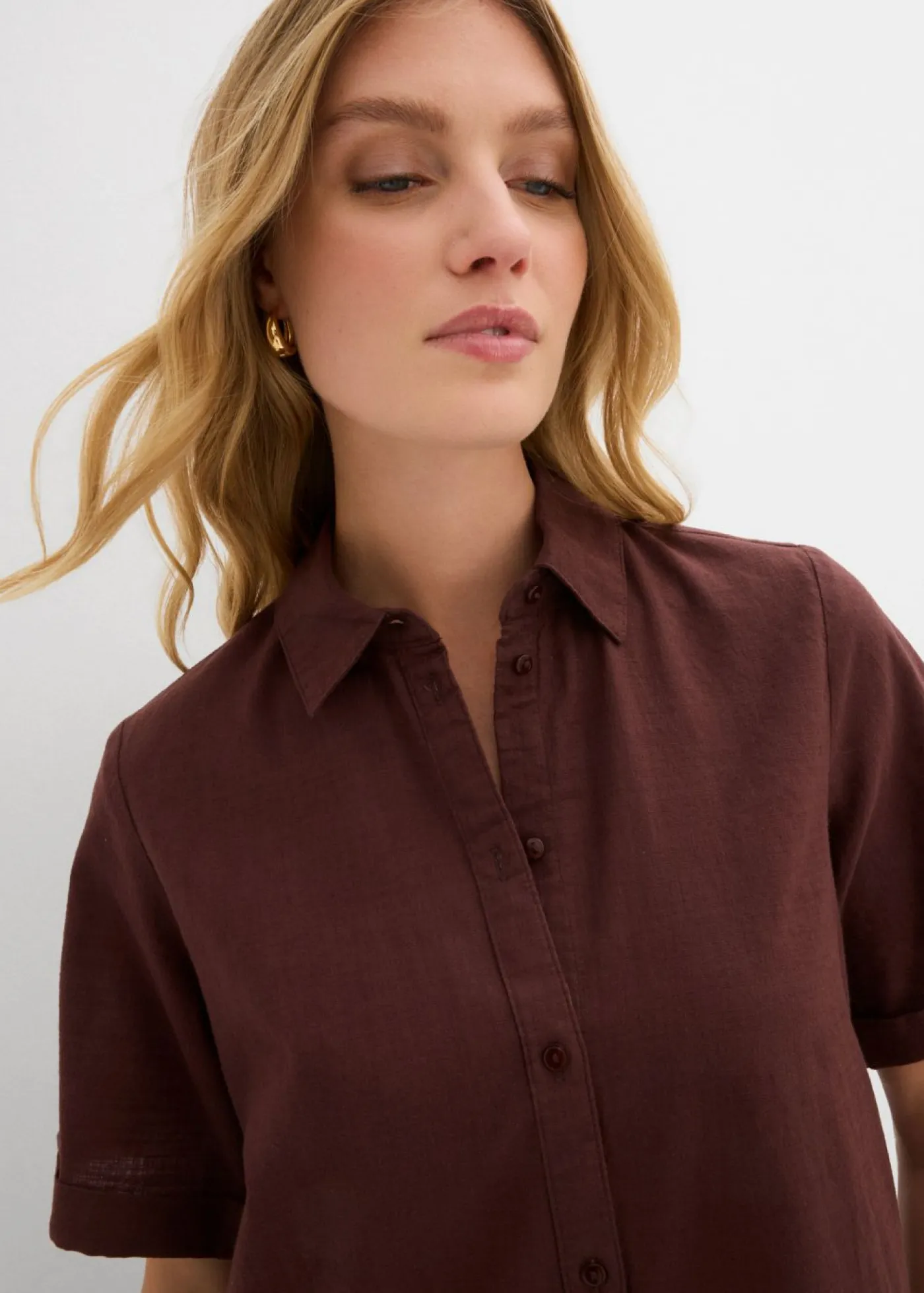 Online Vestido camisero de algodón puro Mujer Vestidos