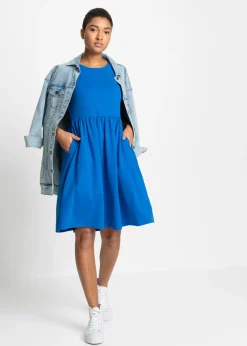New Vestido camisero de algodón puro con bolsillos Mujer Vestidos