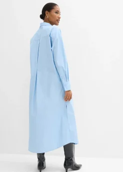 Online Vestido camisero de algodón puro Mujer Esenciales|Vestidos