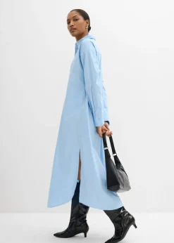 Online Vestido camisero de algodón puro Mujer Esenciales|Vestidos