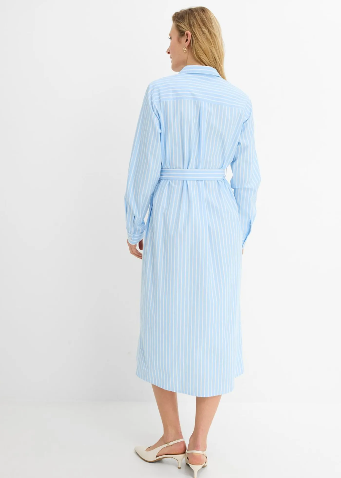 Vestido camisero de algodón puro Mujer Vestidos|Novedades