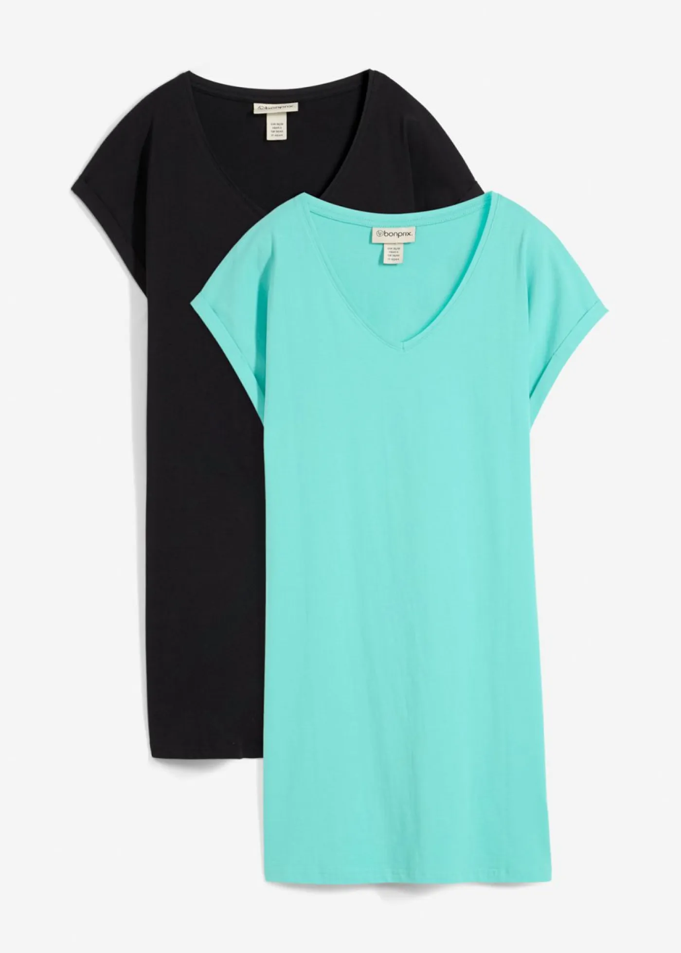 Vestido camisero de algodón orgánico puro (2 unidades) Mujer Básicos|Vestidos