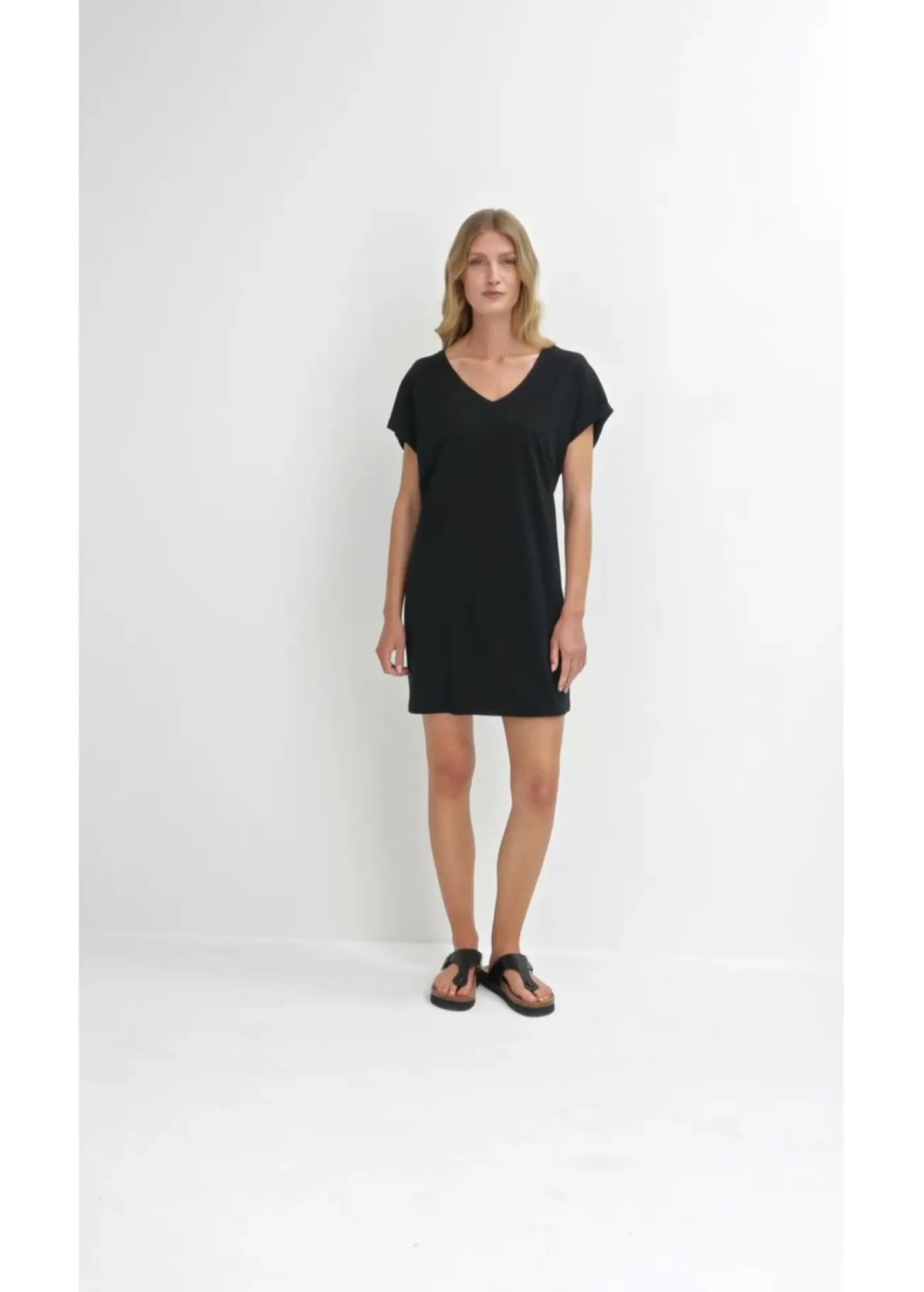 Vestido camisero de algodón orgánico puro (2 unidades) Mujer Básicos|Vestidos