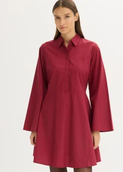 Clearance Vestido camisero de algodón puro Mujer Vestidos