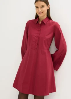 Clearance Vestido camisero de algodón puro Mujer Vestidos