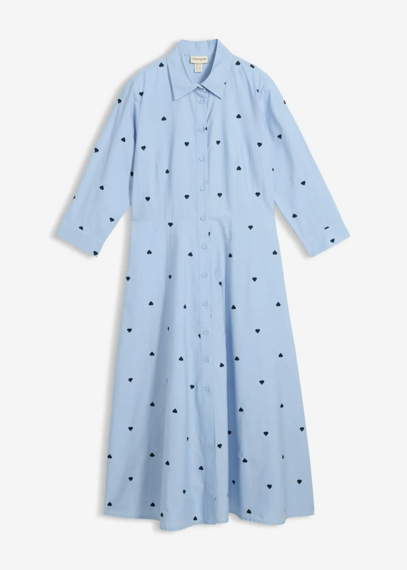 Discount Vestido camisero de algodón orgánico puro Mujer Vestidos|Tallas Pequeñas