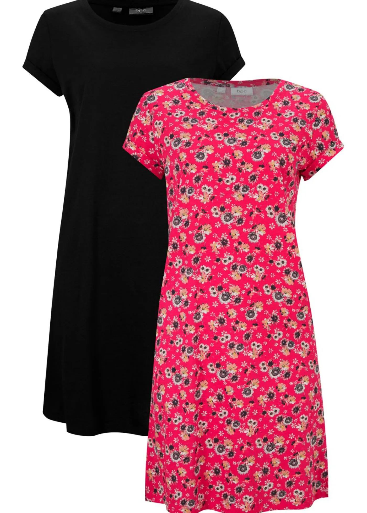 Best Vestido camisero de algodón puro con aberturas laterales (2 unidades) Mujer Vestidos