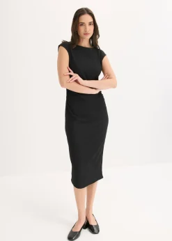 Best Vestido camisero de crepé estructurado Mujer Vestidos|Novedades
