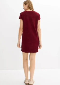 Online Vestido camisero de felpa Mujer Vestidos