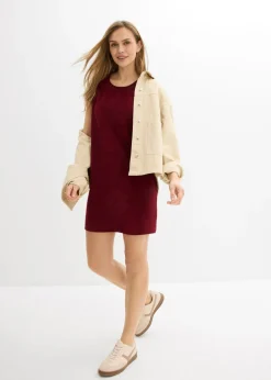 Online Vestido camisero de felpa Mujer Vestidos