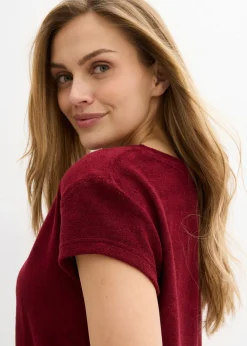 Online Vestido camisero de felpa Mujer Vestidos