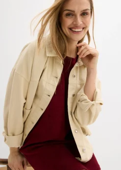 Online Vestido camisero de felpa Mujer Vestidos