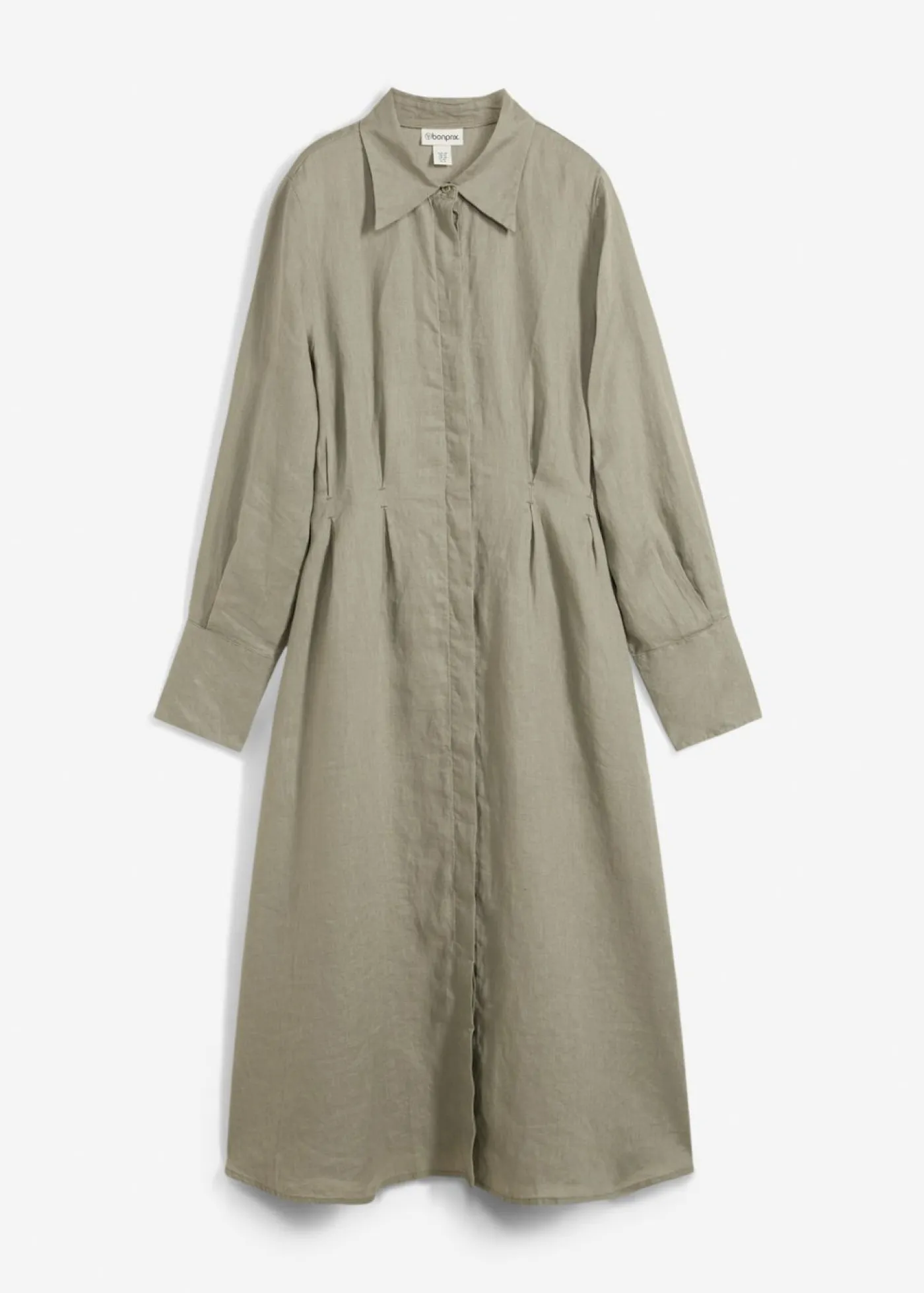 New Vestido camisero de lino puro Mujer Premium|Vestidos