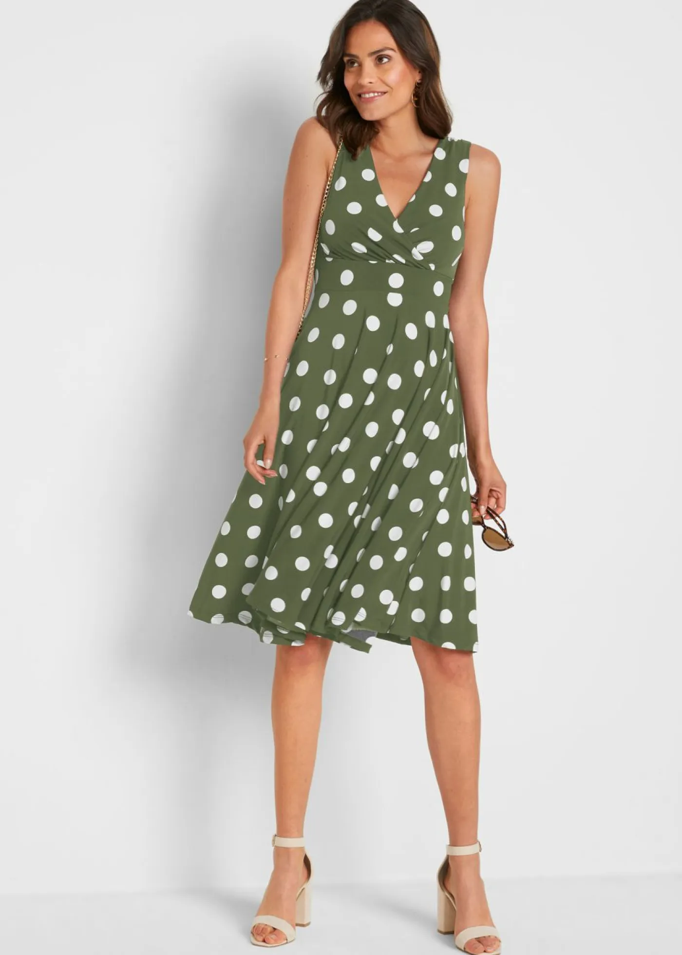 Best Vestido camisero de lunares Mujer Tallas Pequeñas|Vestidos