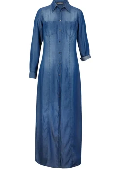 New Vestido camisero de lyocell TENCEL鈩 Mujer Vestidos