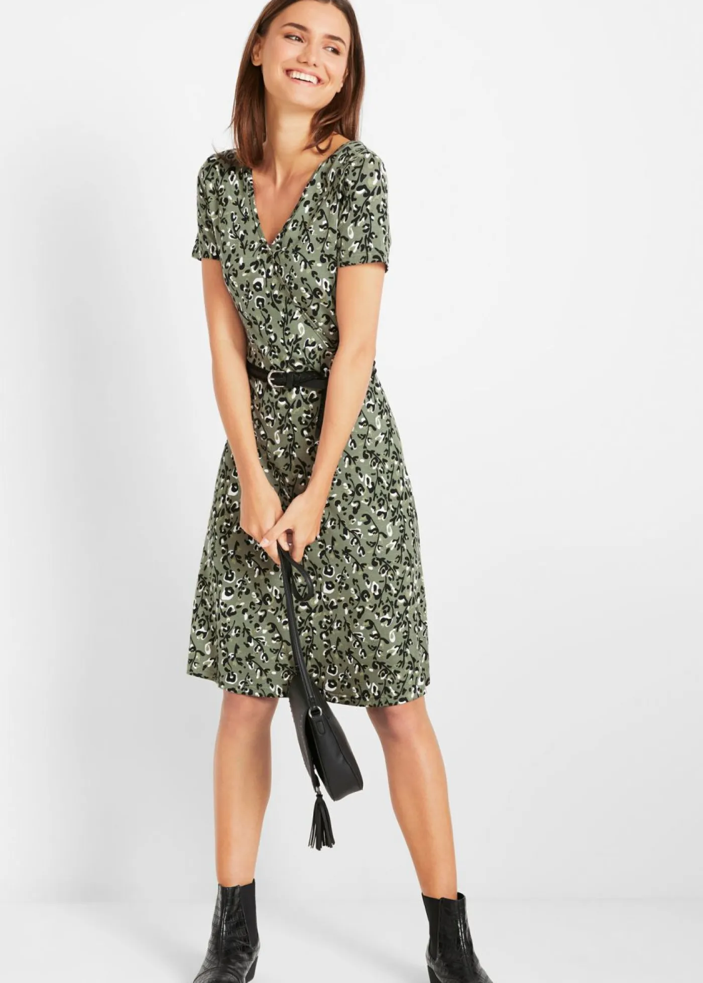 Best Vestido camisero de mezcla de viscosa fluida Mujer Vestidos