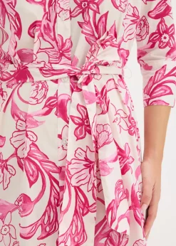 Hot Vestido camisero de mezcla de algodón Mujer Vestidos|Novedades