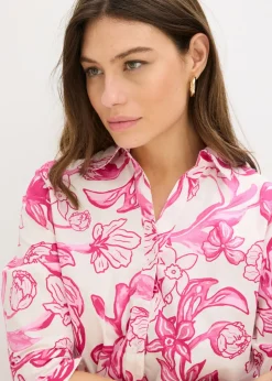 Hot Vestido camisero de mezcla de algodón Mujer Vestidos|Novedades