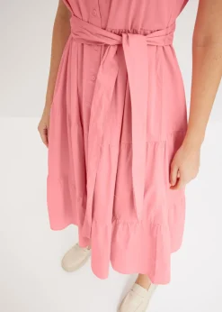 Hot Vestido camisero de mezcla de algodón elástico Mujer Vestidos