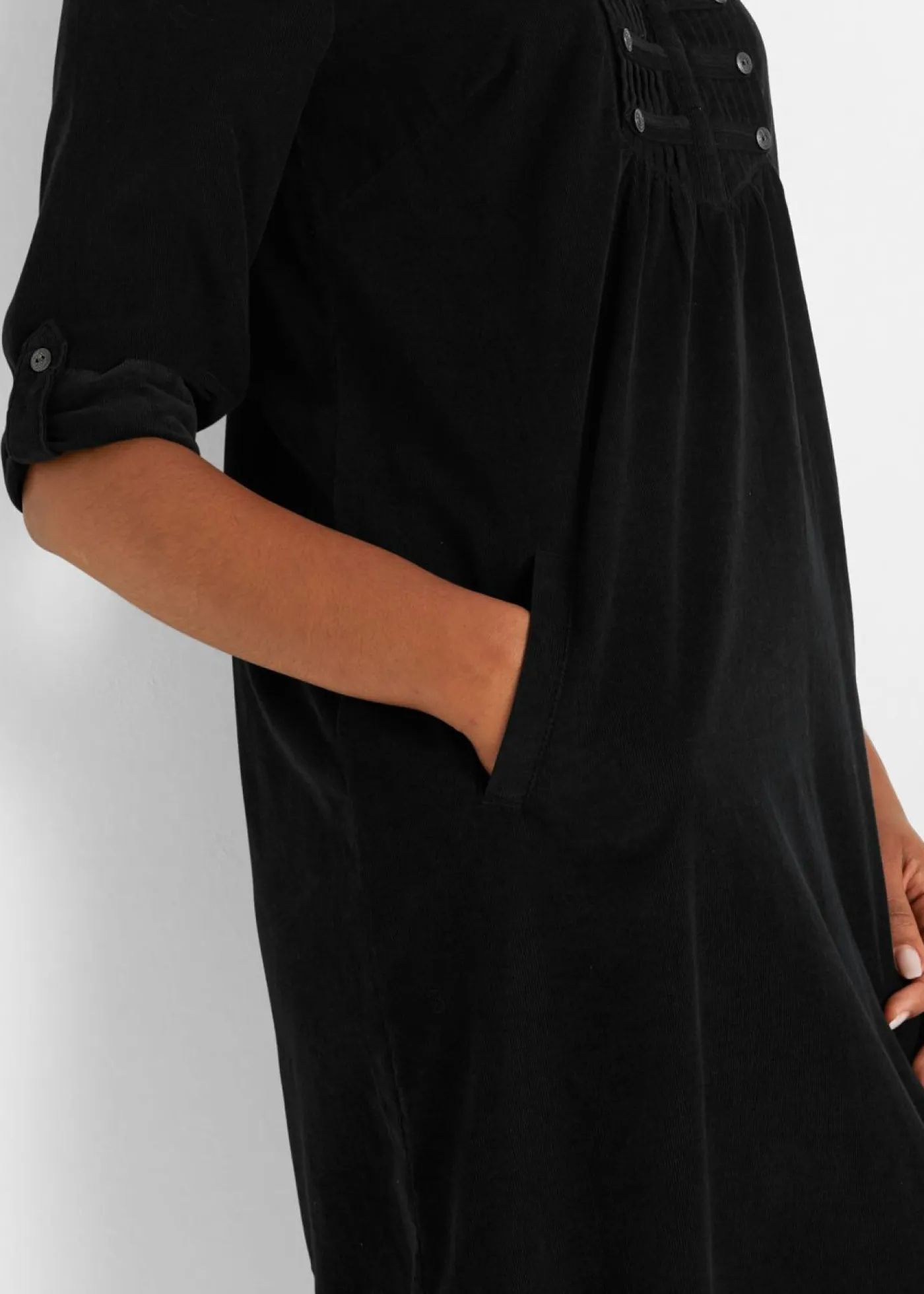 Best Vestido camisero de pana de algodón puro Mujer Vestidos