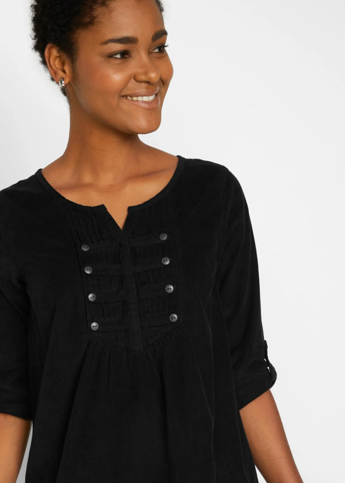 Best Vestido camisero de pana de algodón puro Mujer Vestidos