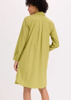 Discount Vestido camisero de popelín de algodón Mujer Vestidos|Novedades