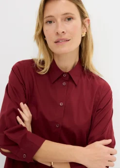 Discount Vestido camisero de popelín Mujer Vestidos|Novedades