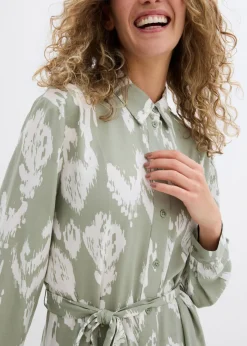 Hot Vestido camisero de viscosa fluida Mujer Vestidos