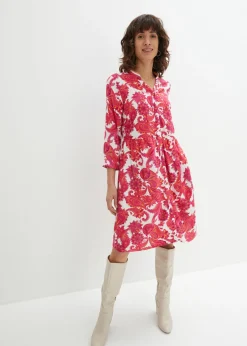 Hot Vestido camisero de viscosa fluida Mujer Vestidos