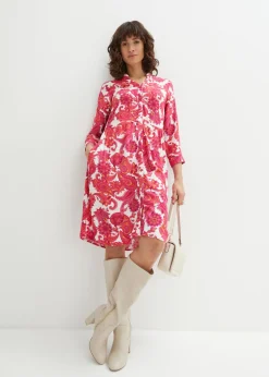 Hot Vestido camisero de viscosa fluida Mujer Vestidos