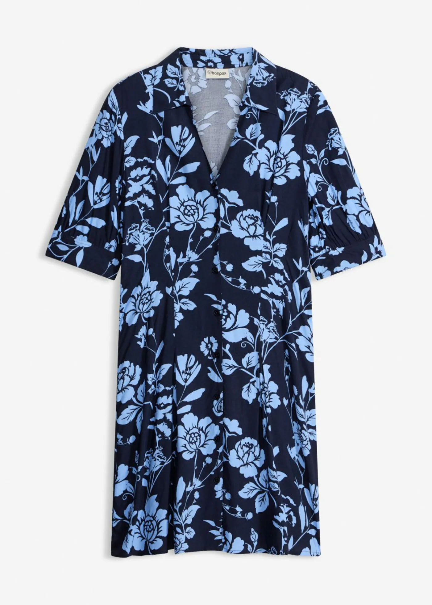 New Vestido camisero de viscosa fluida Mujer Vestidos|Tallas Pequeñas