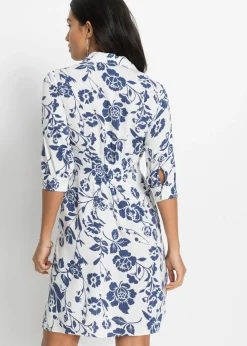 Hot Vestido camisero de viscosa fluida Mujer Novedades|Vestidos